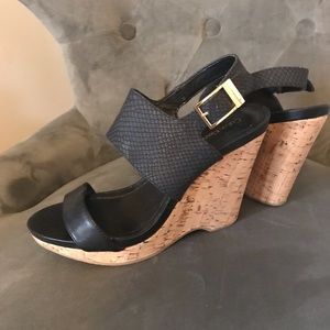 Calvin Klein cork wedge- NEW